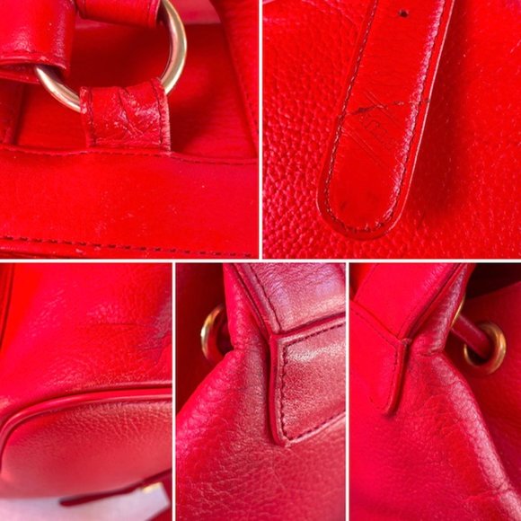 AUTHENTIC MCM Red Backpack - Picture 11 of 12